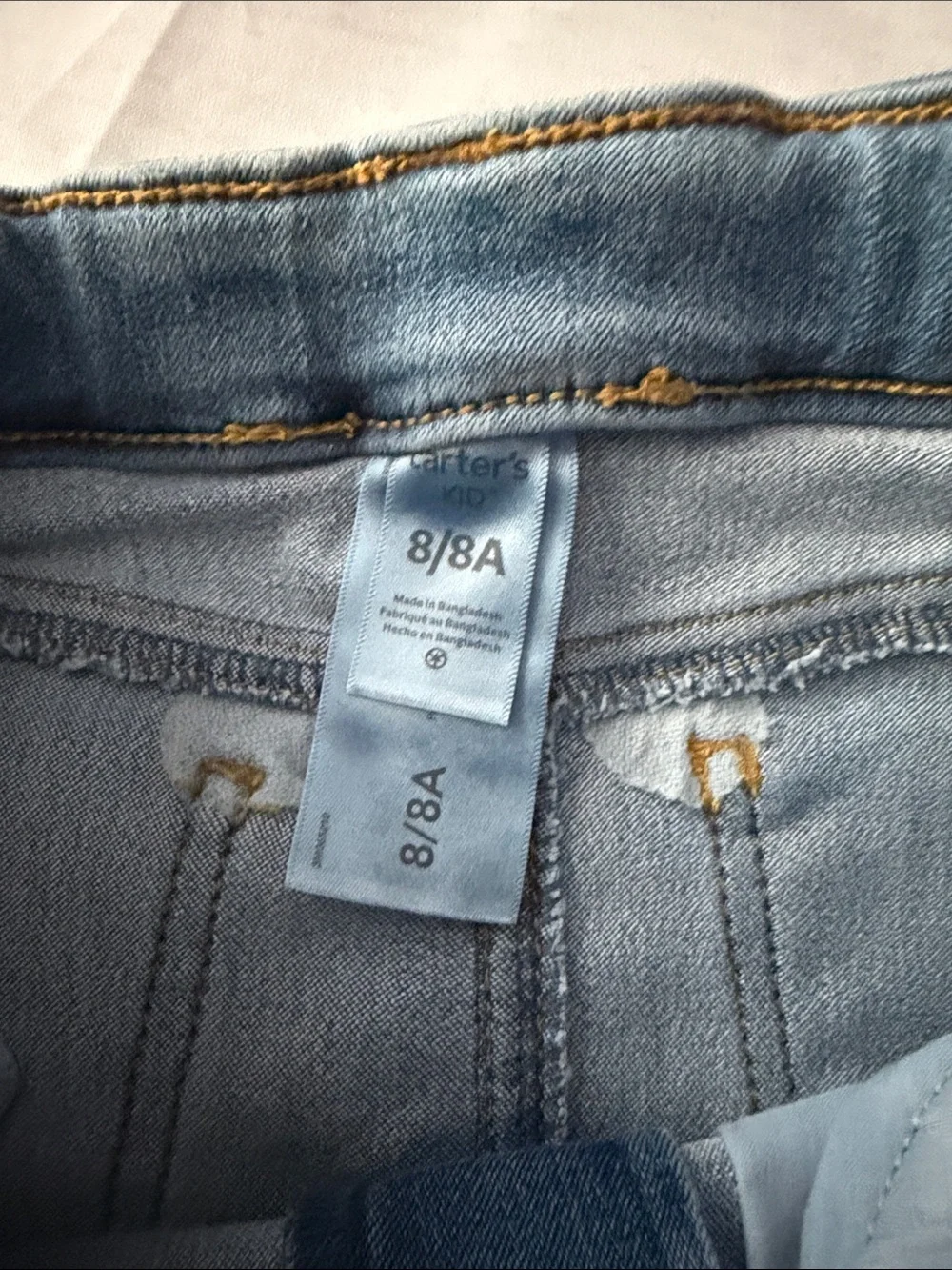 Carter's light blue denim skirt
